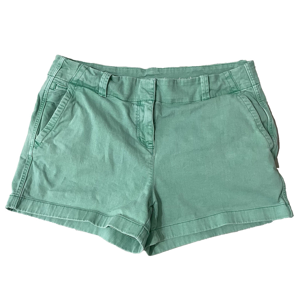 Vineyard Vines Sea Swell Green Shorts Pockets Size 10 Women Stretch Preppy - Picture 2 of 8